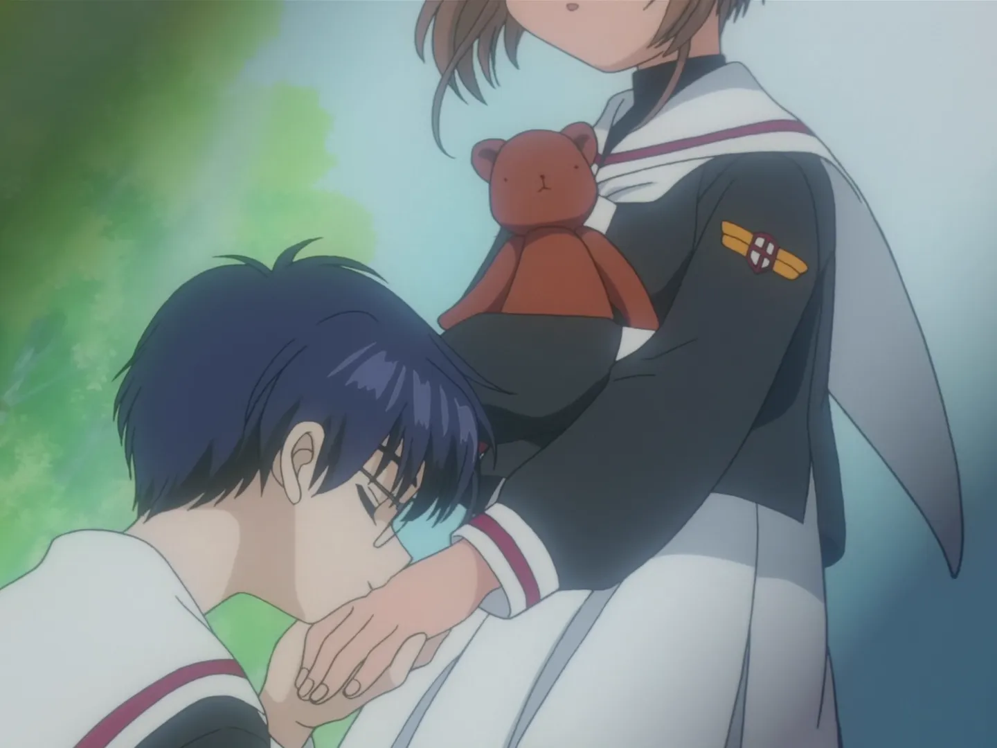 Sakura et le grand ours en peluche — capture 1