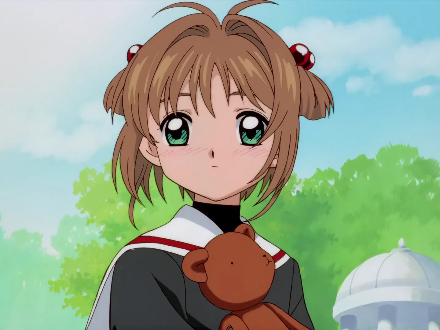 Sakura et le grand ours en peluche — capture 2