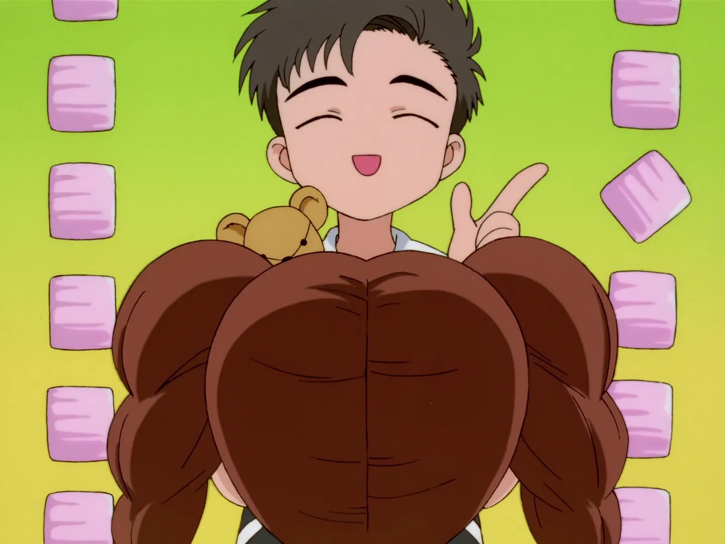 Sakura et le grand ours en peluche — capture 4