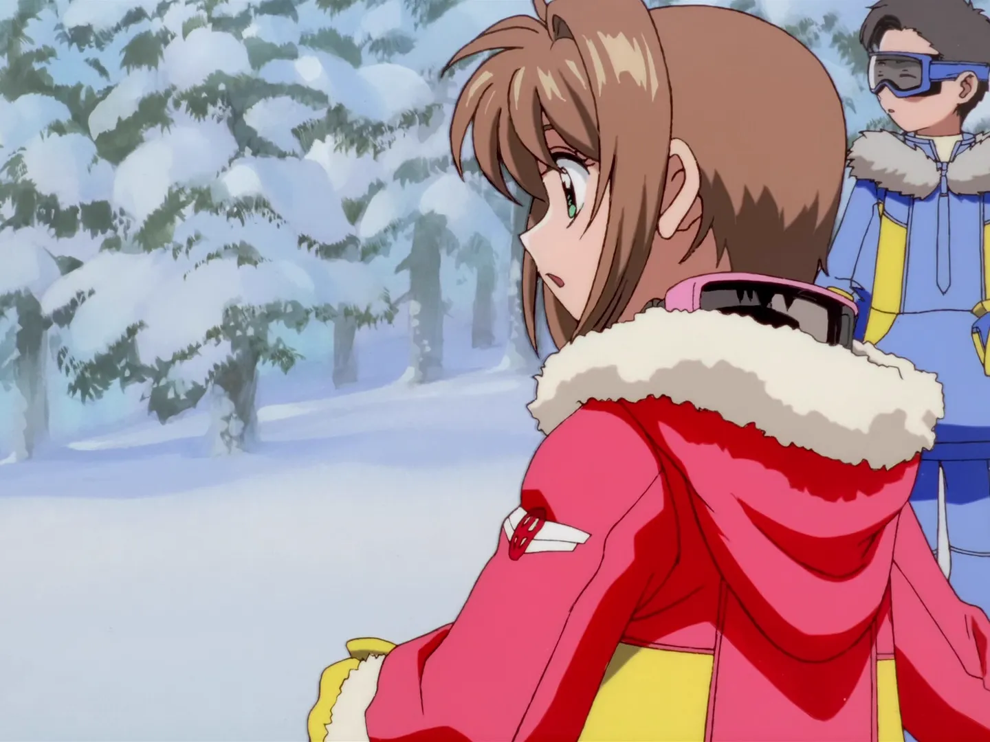 Sakura et le cours de ski enneigé — capture 1