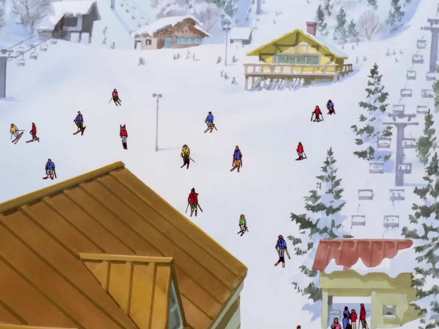 Sakura et le cours de ski enneigé — capture 21