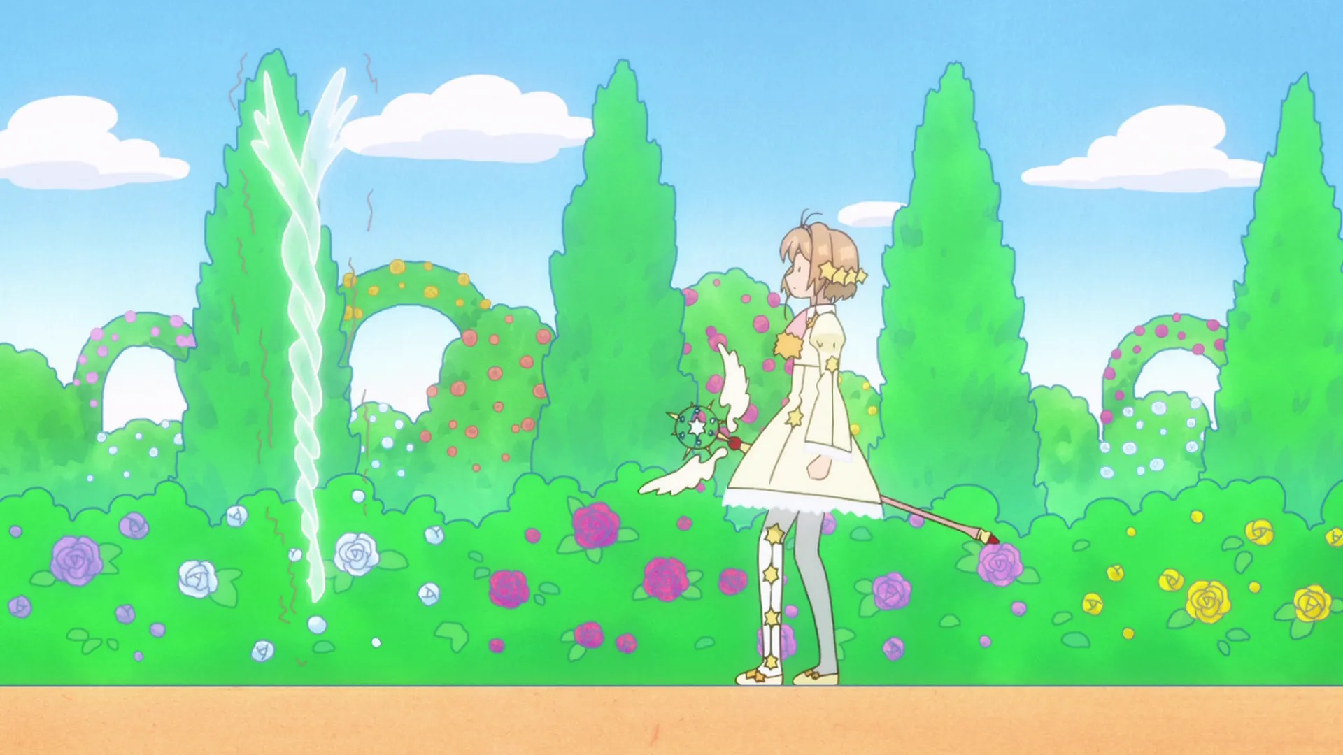 Sakura et une partie de chat dans le jardin — capture 24